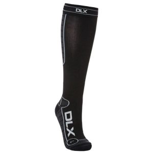 DLX TRAPPED BLACK ULTRALIGHT SKI SOCK calza sci extra-fine 12% merinos