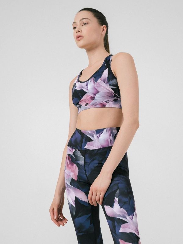 4F WOMEN’S LOW SUPPORT YOGA BRA multicolor top yoga a basso sostegno