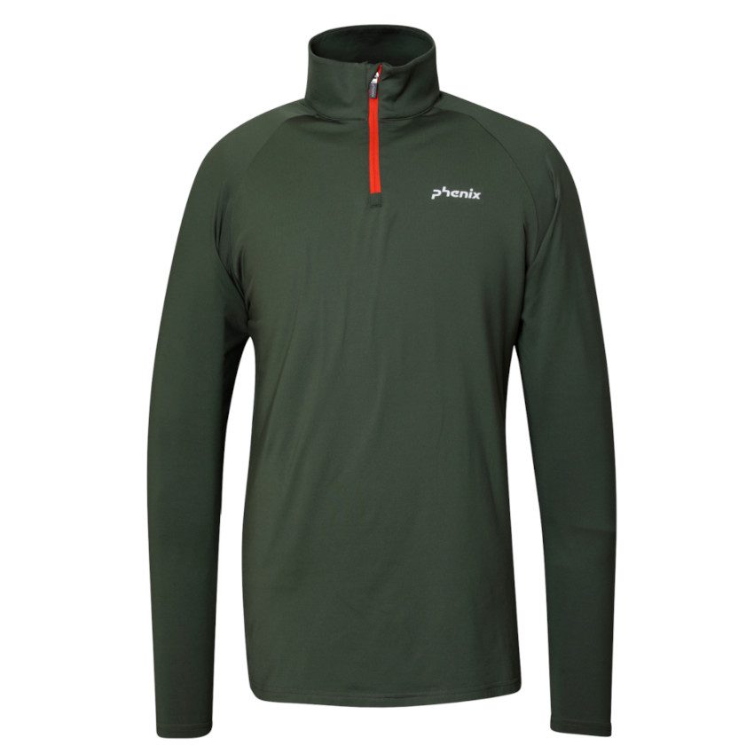 PHENIX THUNDERBOLT 1/2 ZIP TEE Khaki Sottogiacca sci mezza zip Uomo