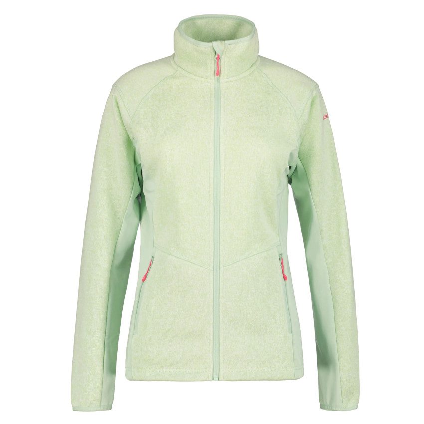 ICEPEAK BLEEKER Aloe pile tricot donna zip lunga - immagine 2