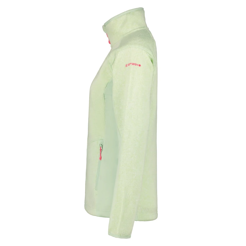 ICEPEAK BLEEKER Aloe pile tricot donna zip lunga - immagine 4