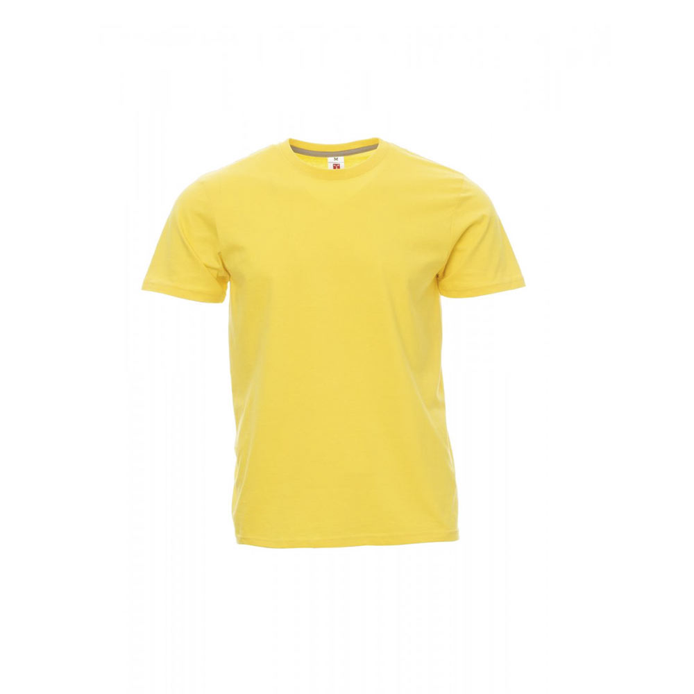 T-Shirt da uomo girocollo Payper Sunset Gialla 100% Cotone - immagine 2
